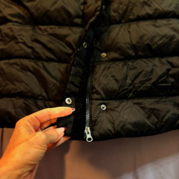 Women's Long Hooded Parka Warm Puffer Winter Jacket- Black- SIZE SMALL - Picture 7 of 15